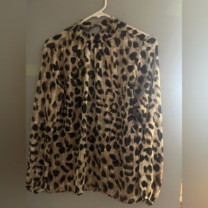 Leopard print blouse